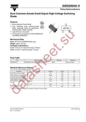 GSD2004A-V-GS08 datasheet  